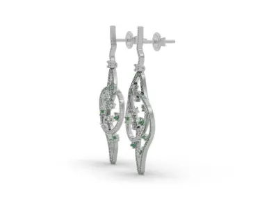 Lines Movement Earring - 3D Jewelry - BR-466 3D print model