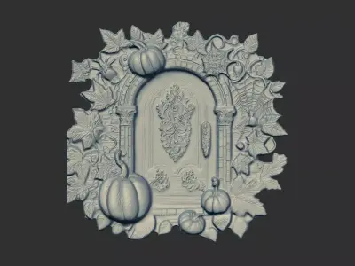 hallowen door decoration 3D print model