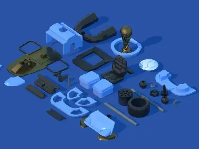 E1 Karting  3D model