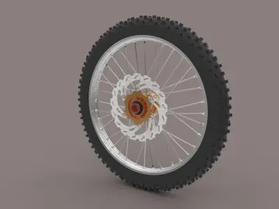 Motorbike front weel  3D model