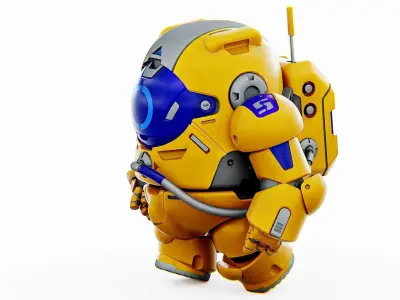 AMONG US CHARACTER-E  Rigged for Unreal Engine - Unity - MIXAMO  3D model