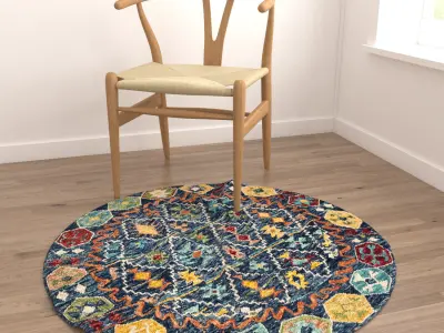 Round Rug Set 69 3D model