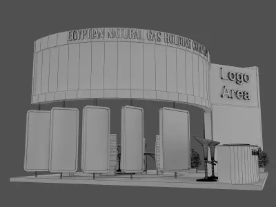 Booth Exhibition Stand a485d 3D model