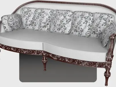 Carved canape for cnc 1 3D model