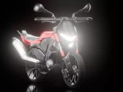 3D Motorcycle Model 3D model