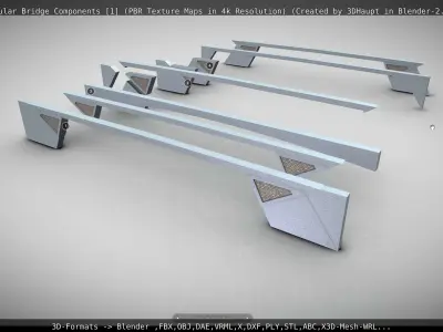 Modular Bridge Components 1  3D model
