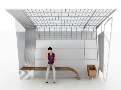 BUS STATION 1 3D model