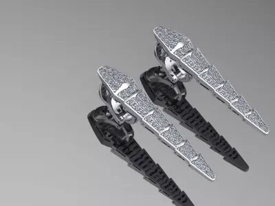 serpenti earrings 3d 3D print model