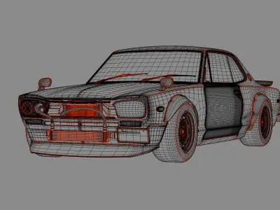 Car 3D model Hakosuka 3D model