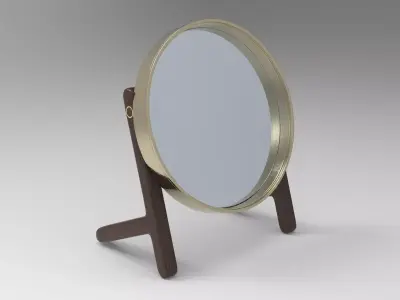 Task Table Mirror Low-poly 3D model