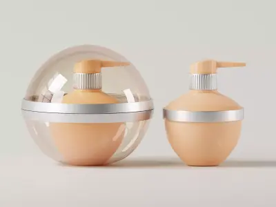 Luxury Perfume Pump Bottle 3D Model Low-poly 3D model