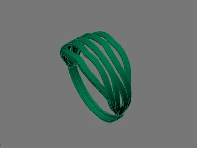 Women Ring Plain Ring Ready STL 3DM Models Womens Rings 3D print model 67