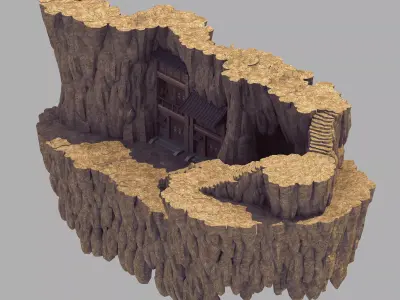 Game Mountain Architecture - House 63 3D model