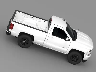 Chevrolet Silverado LT Z71 Regular Cab GMTK2 Standart Box 2016 3D model