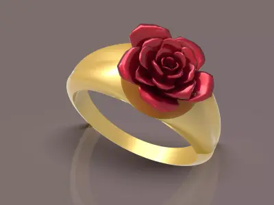 Rose Ring - 0021 3D print model