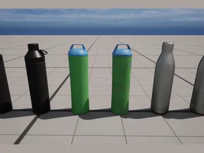 Bottles New Used Insulated Free 3D model