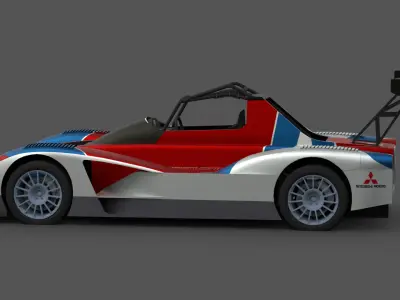 Mitsubishi Lancer Evolution 2 HighQuality GameReady Low-poly 3D model