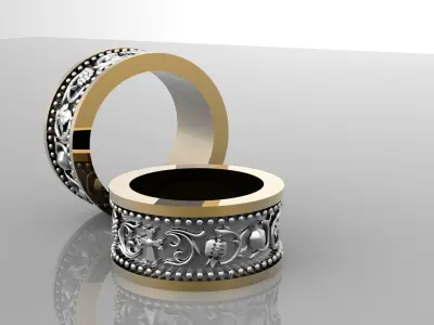 Marrige rings 3D print model