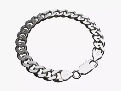 Locked chain bracelet 3D model