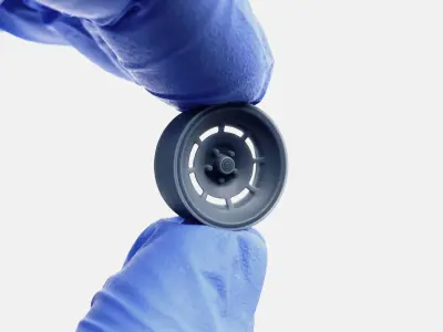 15x7 C3 Corvette YJ8 Wheel and Brake 3D print model