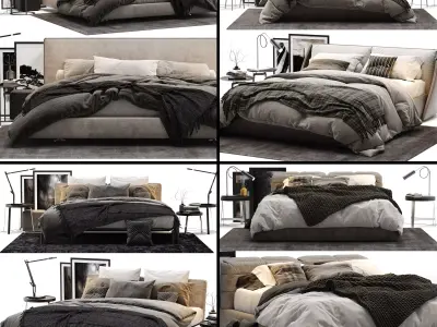 Bed Colection 02 3D model