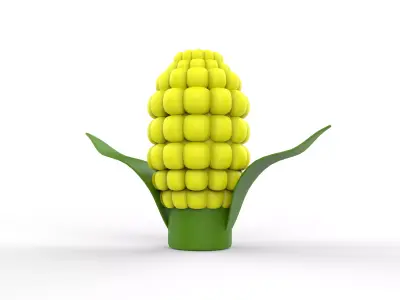 corn model Low-poly 3D model