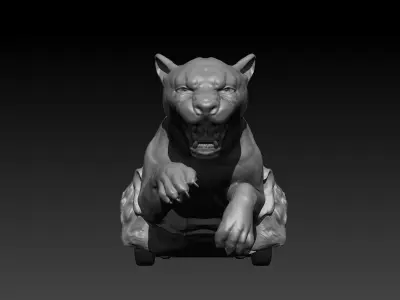 JAGUAR WILD CAT JAGUAR CAR  3D print model