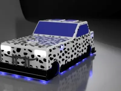 Custom Car Model Low-poly 3D model purchase