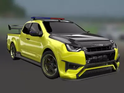 ISUZU D Max Space Cab Ddi Blue Power Gen2 Safety Car  3D model