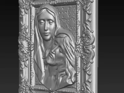 Jesus Christ maria New 3D print model
