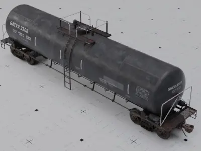 TRAINS  Tank cars 3 liveries 3D model