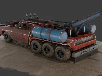 Apocalyptic Car 3D model