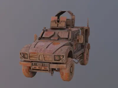  Free Wooden Toy M-ATV Car Free 3D model