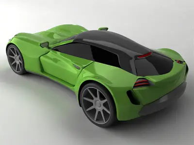 Raveox concept car 3D model