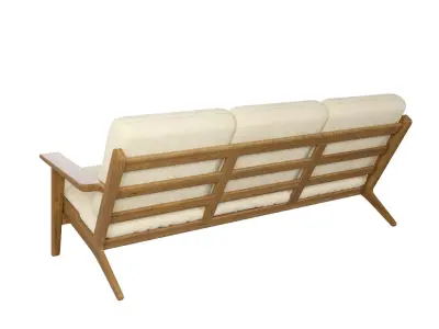 Wood sofa 3D model