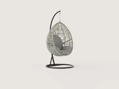 HANGING CHAIR BAHAMAS Low-poly 3D model