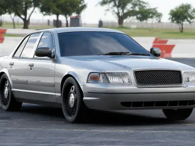 American Sedan Car 3D model