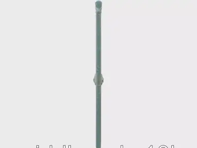 Ornate Wrought Iron Gate Model for Render and Game Use Low-poly 3D model