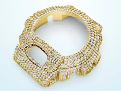 G Shock DW 6900 Watch Diamond Watch-Case  3D print model