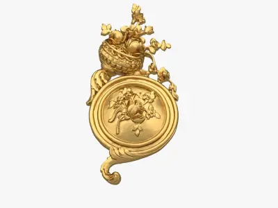 Classic decor ornament 227 3D model