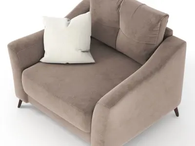 Armchair Amelie by Hoff 3D model