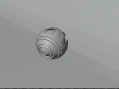 scifi drone Free low-poly 3D model