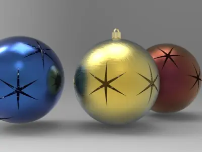Christmas ball 3D print model