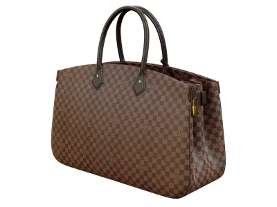 Louis Vuitton bag ALL SET Damier Ebene Canvas Leather  3D model
