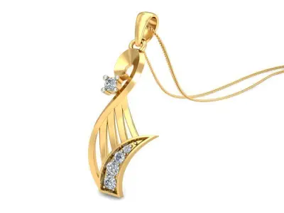 Solitaire Pendant 3dm stl FBX OBJ Render Detail 3D print model purchase