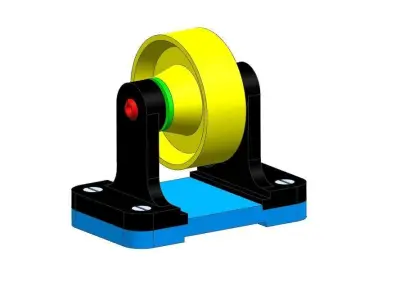 Belt Roller Assembly 3D print model