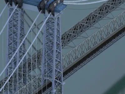 Williamsburg Bridge 3D model