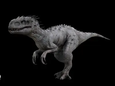 Indominus Rex - Diabolus Rex Low-poly 3D model