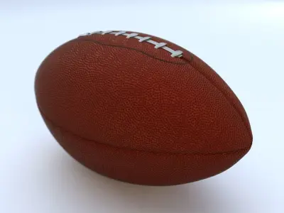 American Football - Ball 3D model Low-poly 3D model