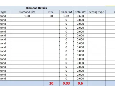  Diamond Hoops  3D print model